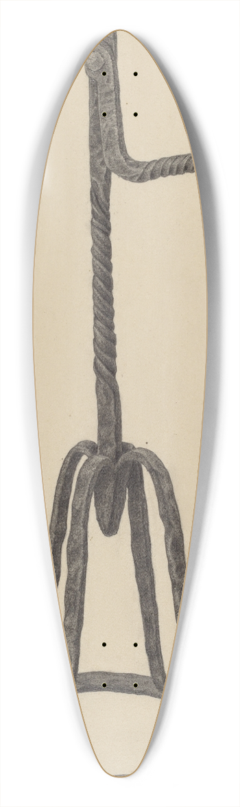 Jack Staloff - Rush and Candle Holder 39.3 inch art pintail longboard deck