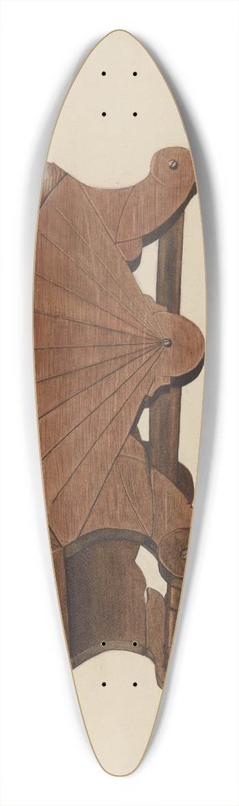 Jack Williamson - Footstool 39.3 inch art pintail longboard deck