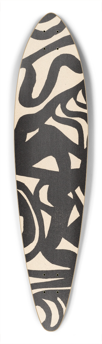 Jacoba van Heemskerck - Composition 39.3 inch art pintail longboard deck