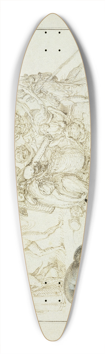 Jacob de Gheyn II - Studienblatt; Einsiedlerkrebs und zwei Hexendarstellungen 39.3 inch art pintail longboard deck