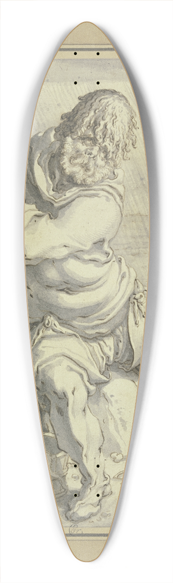 Jacob de Gheyn II - The phlegmatic 39.3 inch art pintail longboard deck
