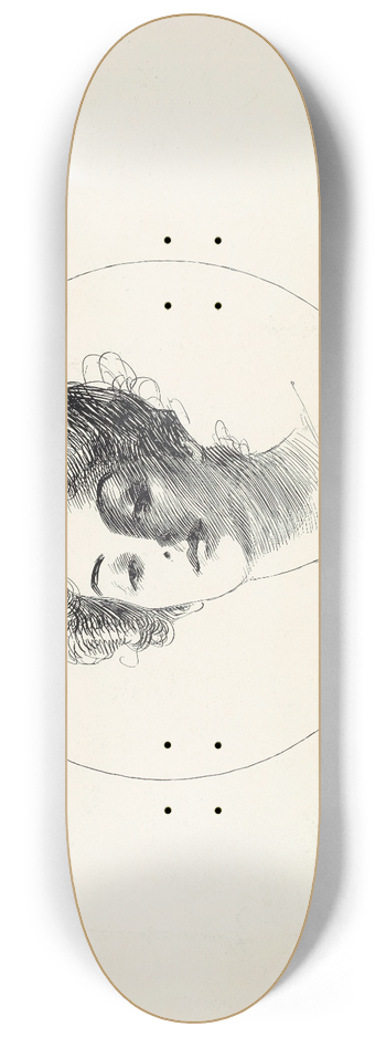 Charles Dana Gibson - Untitled 8.25 inch art skate deck
