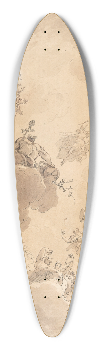 Jacob de Wit - Ceiling Design 39.3 inch art pintail longboard deck