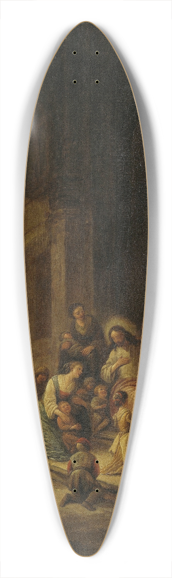 Jacob de Wit - Christ Blessing the little Children 39.3 inch art pintail longboard deck