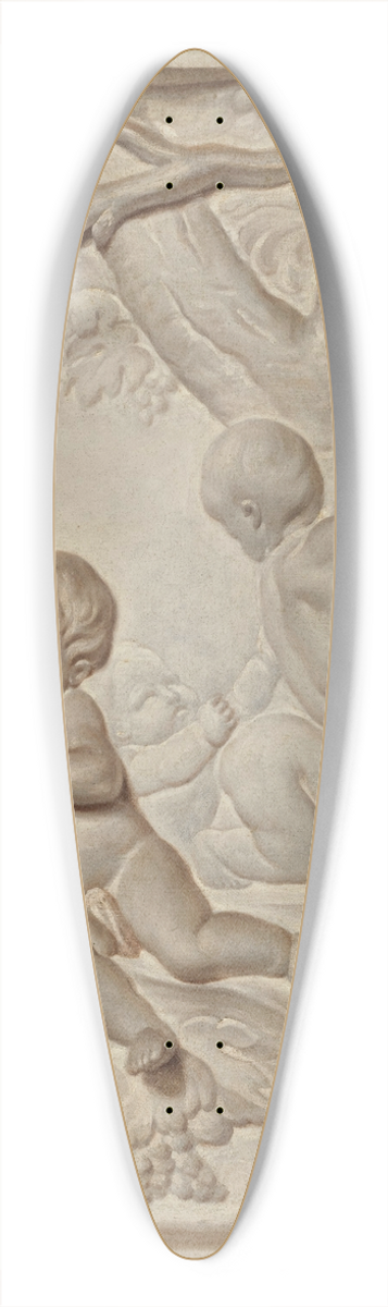 Jacob de Wit - Putti in a landscape 39.3 inch art pintail longboard deck