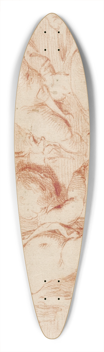Jacob de Wit - Putti in Bacchisch tafereel 2 39.3 inch art pintail longboard deck