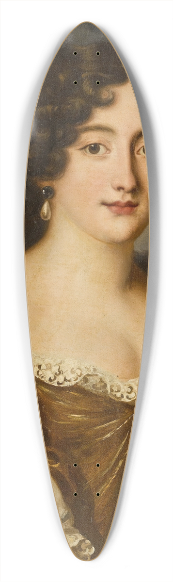 Jacob Ferdinand Voet - Portrait of Ortensia Mancini, duchessa di Mazzarino (16461699) 39.3 inch art pintail longboard deck