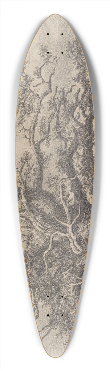 Jacob George Strutt - The Cowthorpe Oak 39.3 inch art pintail longboard deck