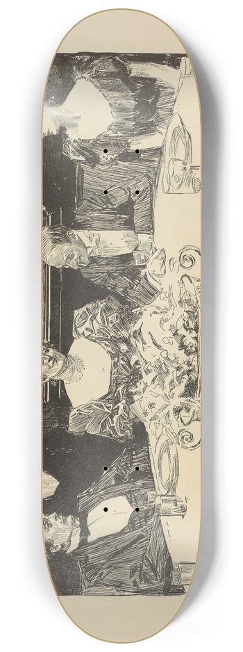 Charles Dana Gibson - When you are bored 8.25 inch art skate deck
