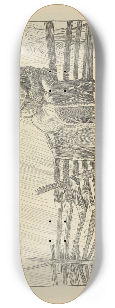 Charles Dana Gibson - Who cares 8.25 inch art skate deck