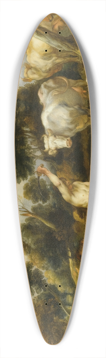 Jacob Jordaens - Mercury, Argus and Io 39.3 inch art pintail longboard deck