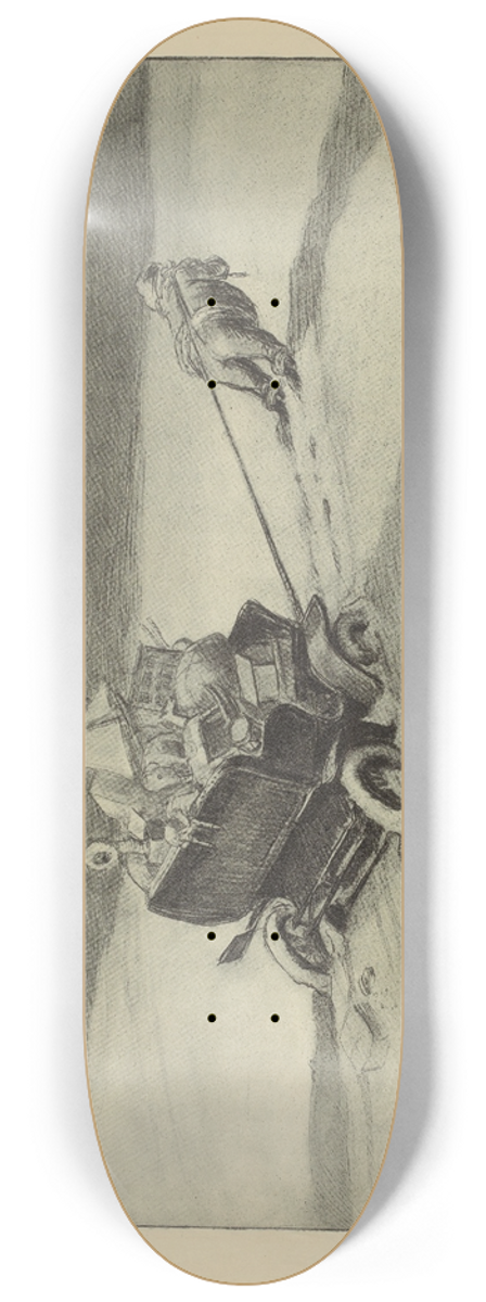 Charles Dana Gibson - Why some children didnt get their presents 8.25 inch art skate deck
