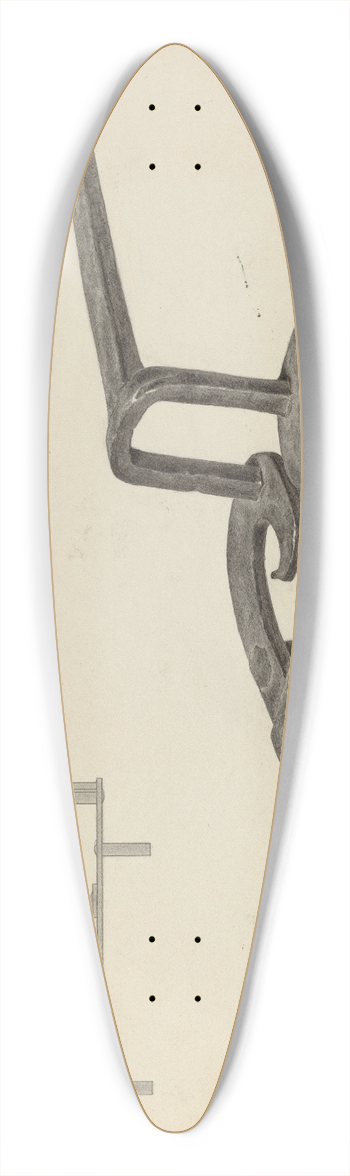 Jacob Lipkin - Flat Iron Holder 39.3 inch art pintail longboard deck