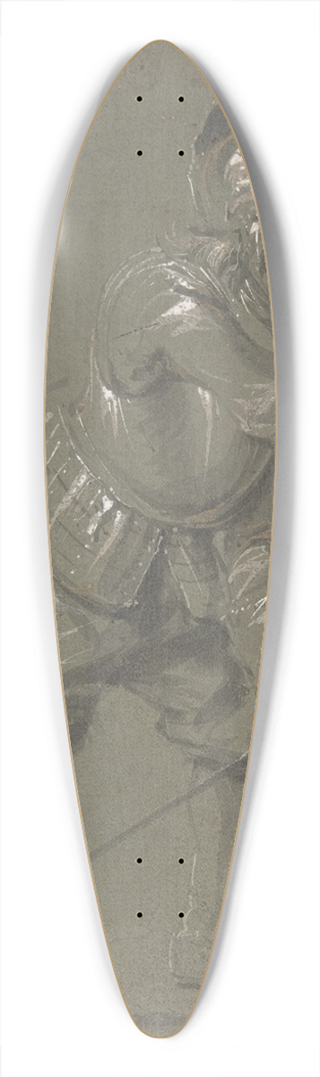 Jacob Matthias Weyer - An Infantryman Drawing his Sword 39.3 inch art pintail longboard deck