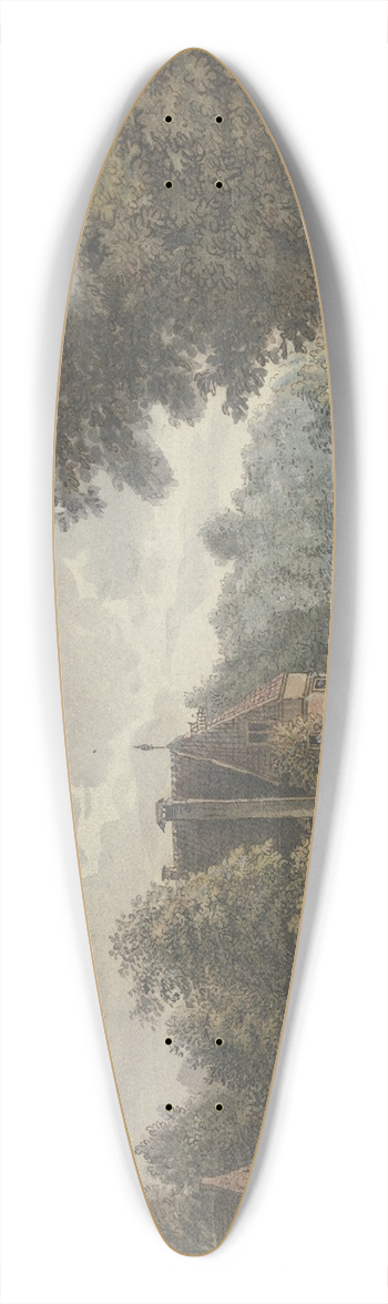 Jacob van Liender - Aan de Stadt Muur tot Utrecht 39.3 inch art pintail longboard deck