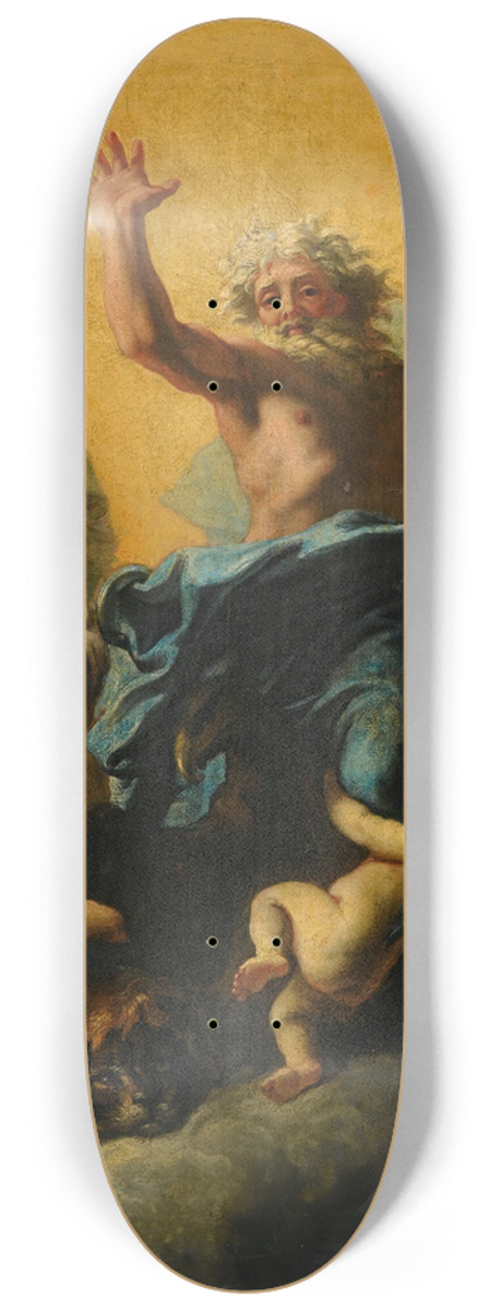 Charles De La Fosse - God The Father And The Evangelist Symbols (Or The Vision Of Ezechiel) 8.25 inch art skate deck