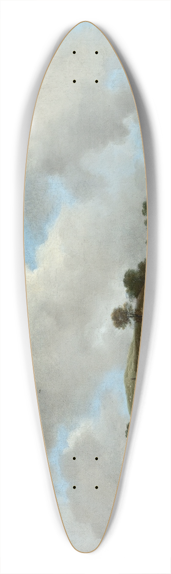 Jacob van Ruisdael - View of Grainfields with a Distant Town 39.3 inch art pintail longboard deck
