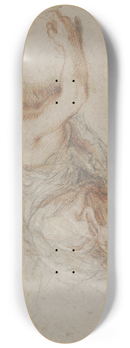 Charles De La Fosse - Study of a female figur 8.25 inch art skate deck