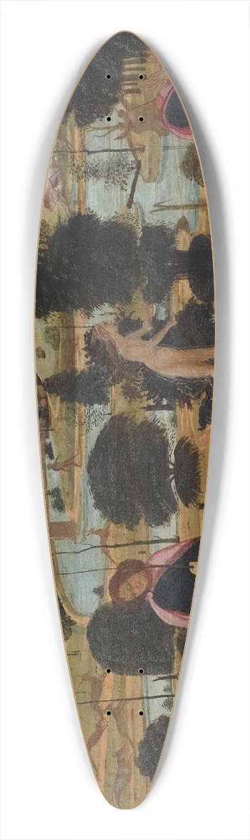 Jacopo del Sellaio - Diana andActaeon 39.3 inch art pintail longboard deck