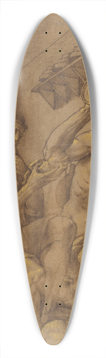 Jacopo Ligozzi - Allegory of Gluttony 39.3 inch art pintail longboard deck