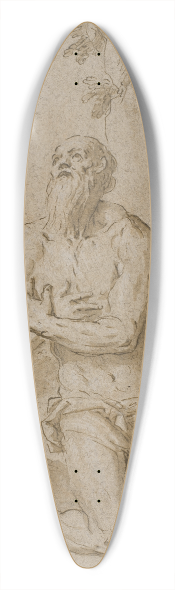 Jacopo Palma il Giovane - Den hellige Hieronymus i rkenen 39.3 inch art pintail longboard deck