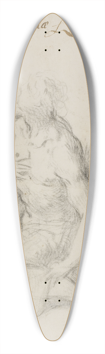 Jacopo Palma il Giovane - Den hellige Sebastian, knlende 39.3 inch art pintail longboard deck