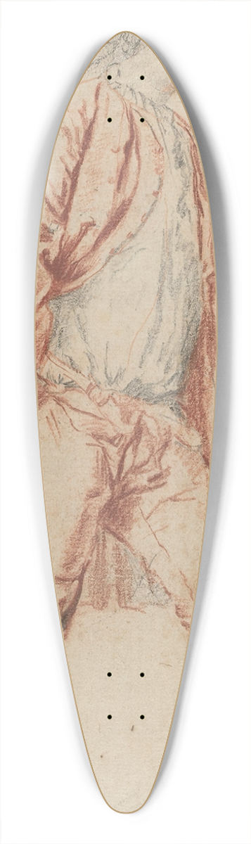 Jacques Andr Portail - A French gentleman standing 39.3 inch art pintail longboard deck