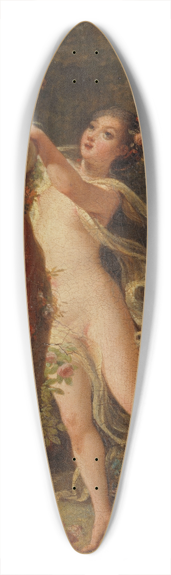 Jacques Antoine Vallin - Offrande  Pan 39.3 inch art pintail longboard deck