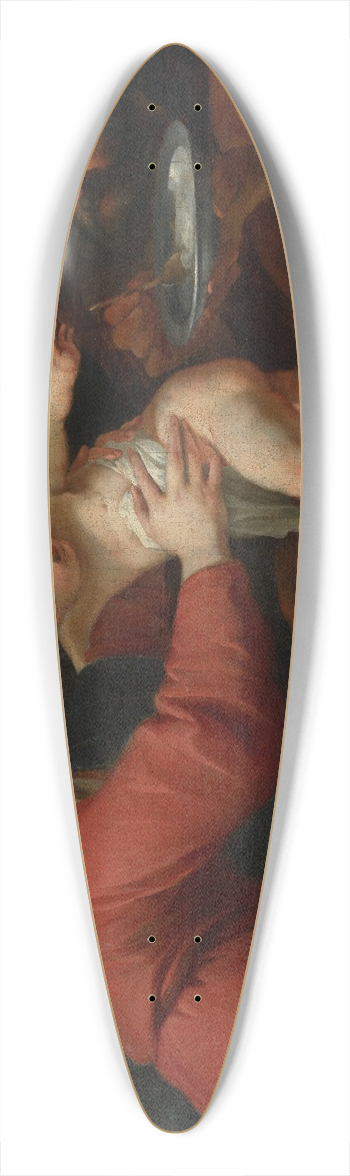 Jacques Blanchard - Heilige Familie 39.3 inch art pintail longboard deck