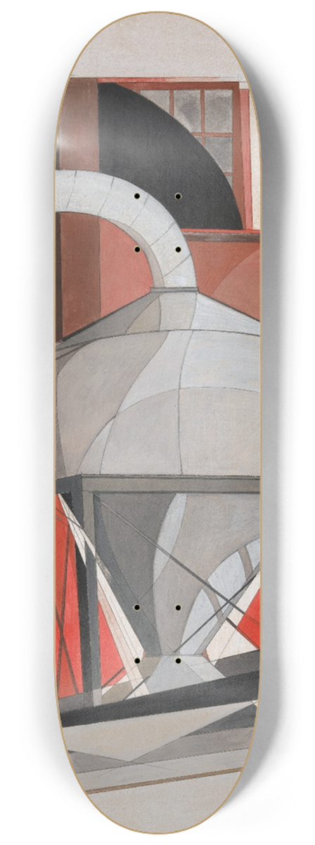 Charles Demuth - Machinery 8.25 inch art skate deck