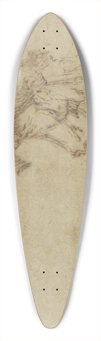 Jacques Callot - Zwei Soldaten treiben zwei Ziegen vor sich her 39.3 inch art pintail longboard deck