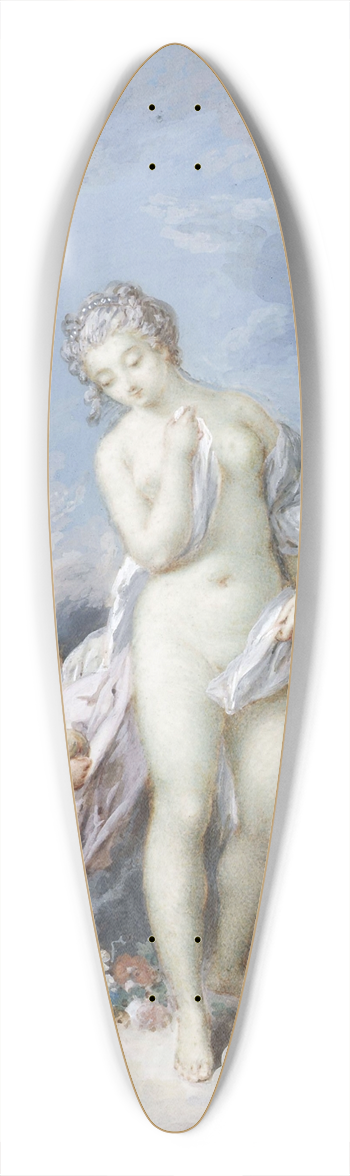 Jacques Charlier - Le Lever de Vnus 39.3 inch art pintail longboard deck