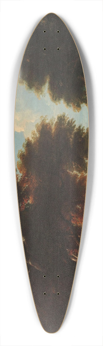Jacques d'Arthois - Forest landscape with figures 39.3 inch art pintail longboard deck