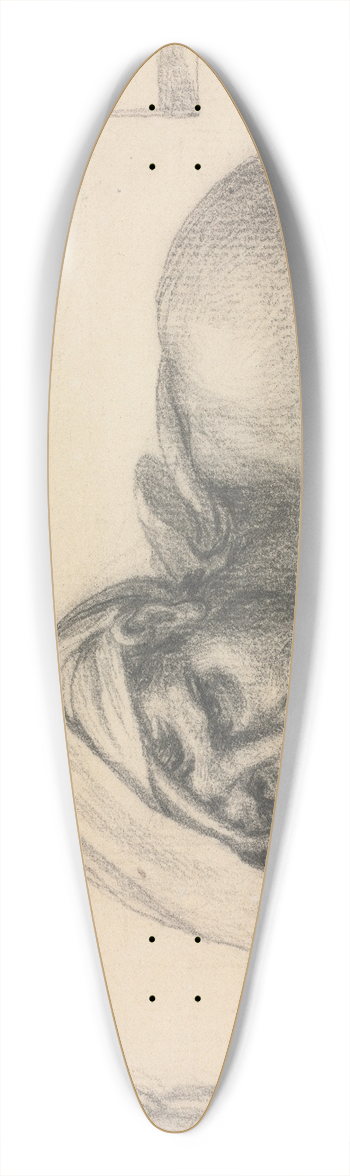 Jacques Louis David - The Prisoner 39.3 inch art pintail longboard deck