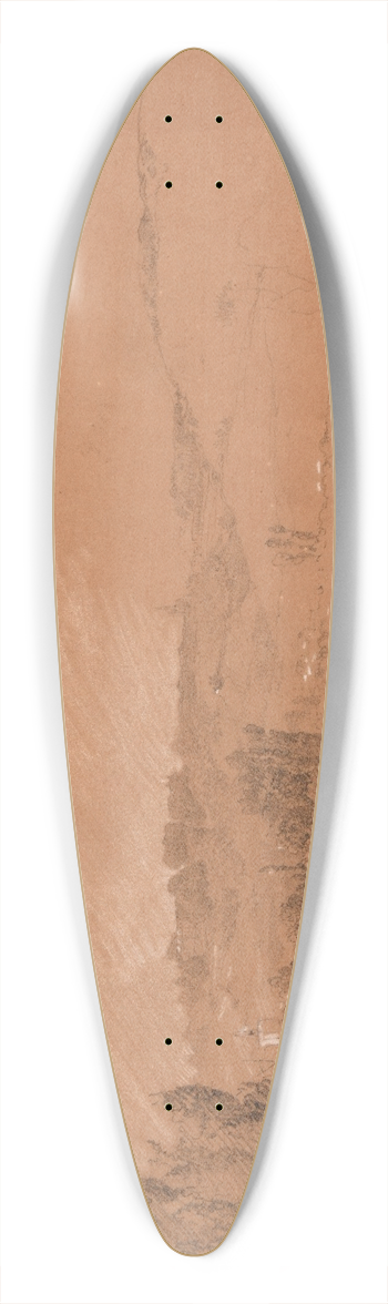 Jacques-Raymond Brascassat - Bord de rivire 39.3 inch art pintail longboard deck