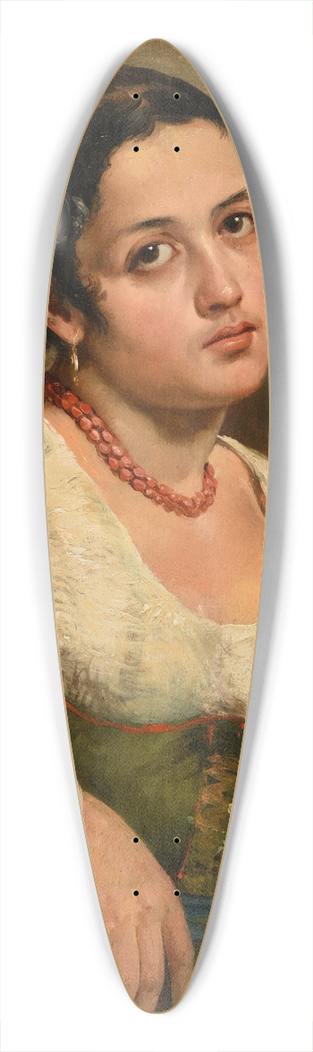 Jacques-Raymond Brascassat - Italienne 39.3 inch art pintail longboard deck
