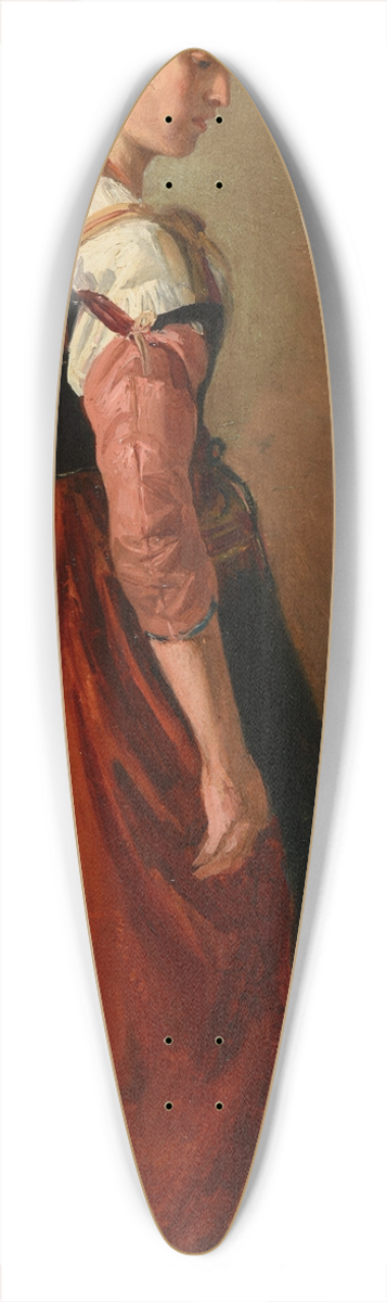 Jacques-Raymond Brascassat - Jeune romaine, porteuse deau 39.3 inch art pintail longboard deck