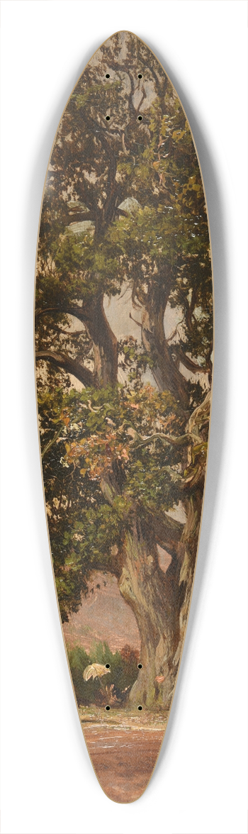 Jacques-Raymond Brascassat - Le Vieux chne 39.3 inch art pintail longboard deck