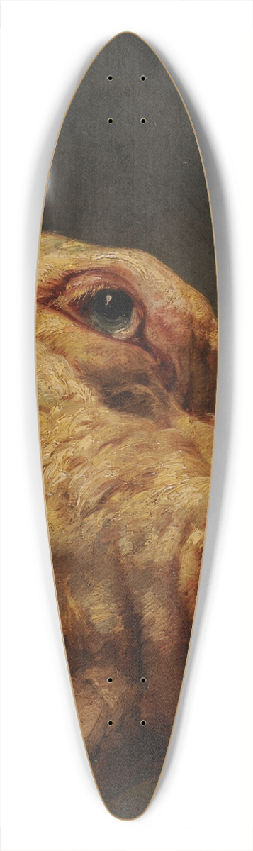 Jacques-Raymond Brascassat - Tte de taureau 39.3 inch art pintail longboard deck