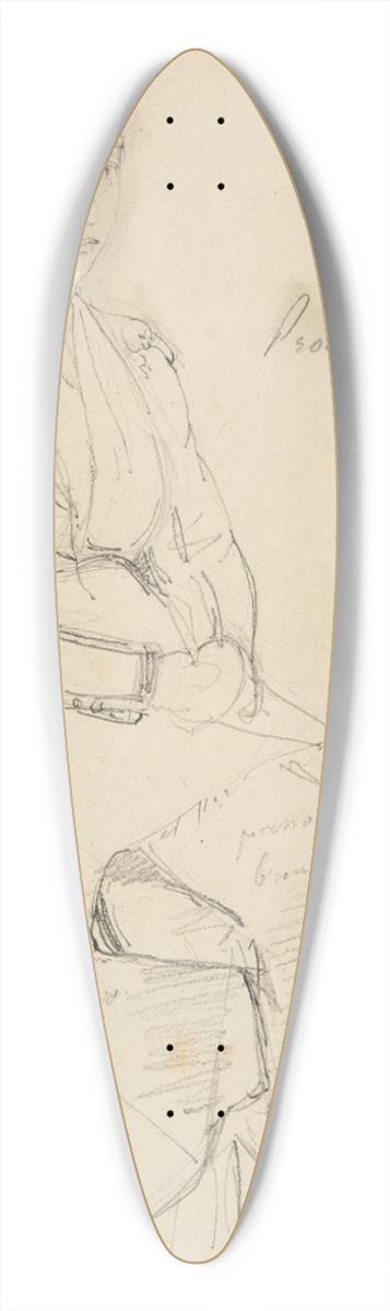 Jacques-Raymond Brascassat - tude de femme assise 39.3 inch art pintail longboard deck