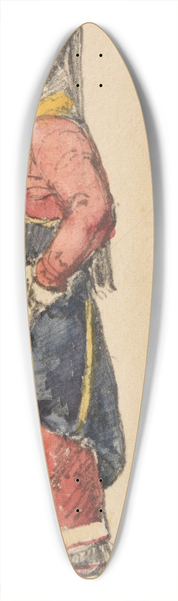 Jacques-Raymond Brascassat - tude de porteuse deau 39.3 inch art pintail longboard deck