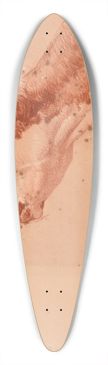 Jacques-Raymond Brascassat - tude tte de taurillon 39.3 inch art pintail longboard deck