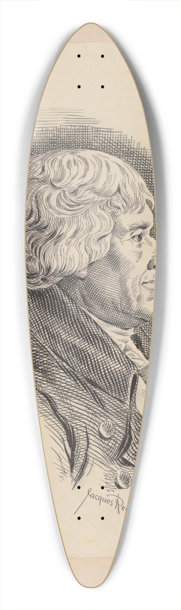 Jacques Reich - Thomas Jefferson 39.3 inch art pintail longboard deck