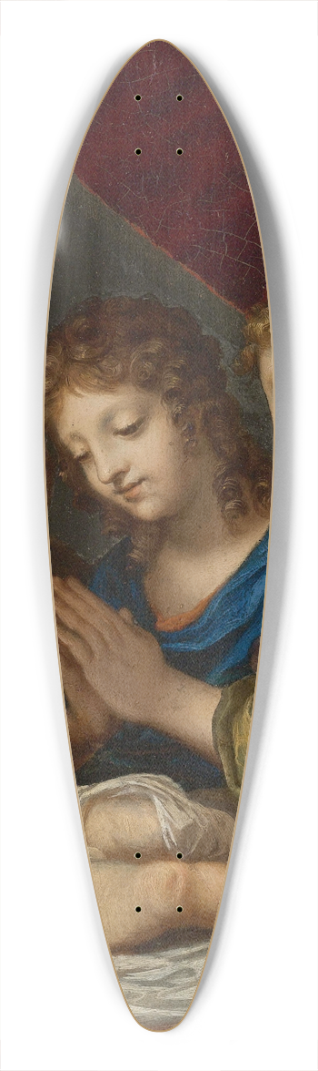 Jacques Stella - Angels Adoring The Sleeping Christ 39.3 inch art pintail longboard deck
