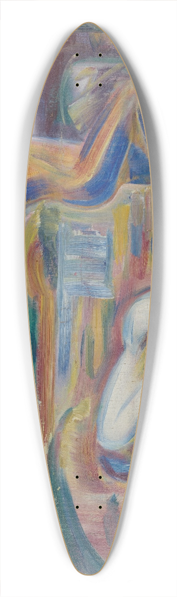 J.A.G. Acke - Pre-study for the War 39.3 inch art pintail longboard deck