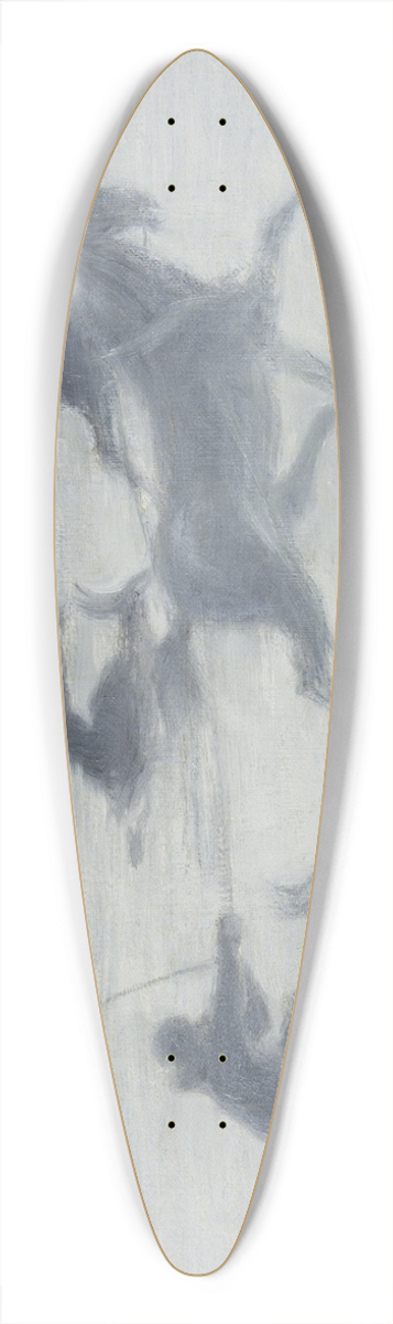 J.A.G. Acke - Sleighing on the Ice 39.3 inch art pintail longboard deck