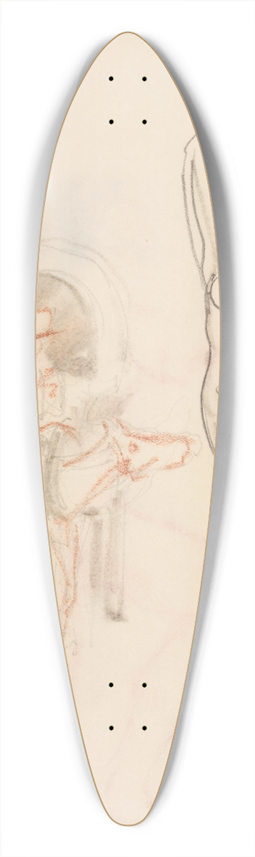 J.A. Jerichau - Ngen kvinde og hestedrosche 39.3 inch art pintail longboard deck