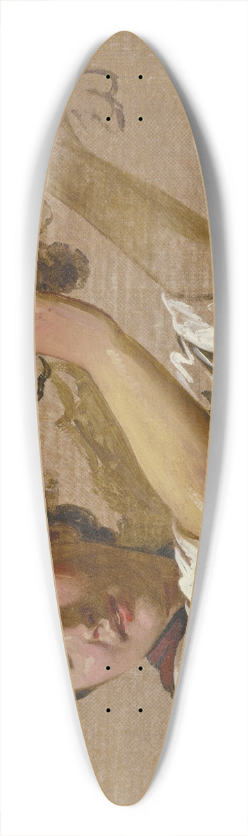 Jakob Becker - Brustbild eines Bauernmdchens 39.3 inch art pintail longboard deck