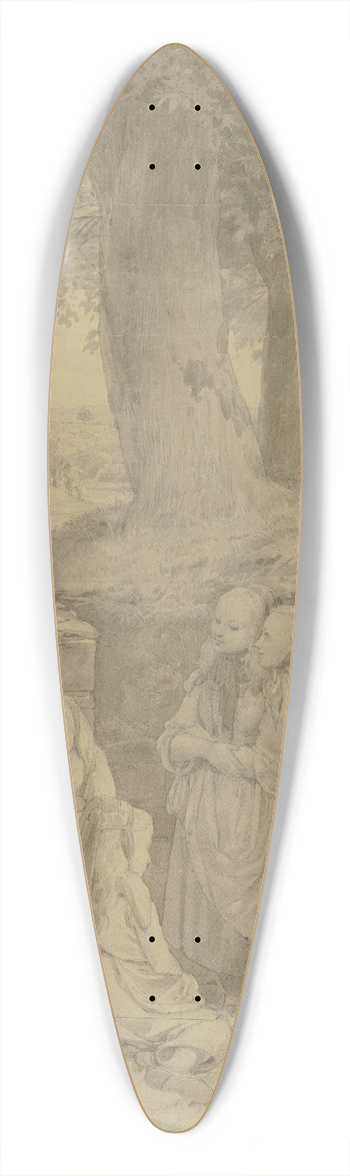 Jakob Becker - Farmers at the well 39.3 inch art pintail longboard deck