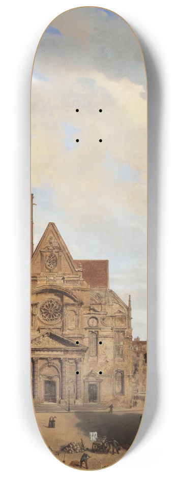 Charles Dsir Claude Maillot - Lglise Saint-tienne-du-Mont 8.25 inch art skate deck